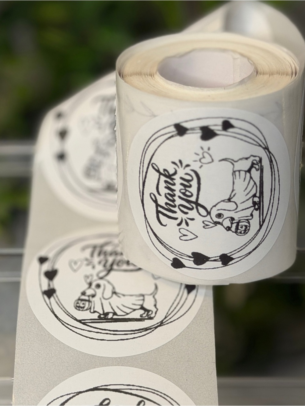 Halloween Dachshund Thank You Round Stickers 2” Labels 200 Count Small Business